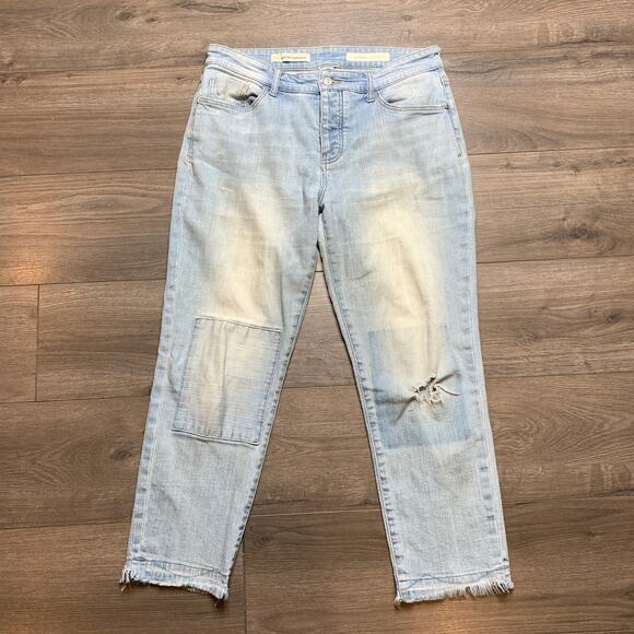 Anthropologie Pilcro Denim Hyphen Button Fly Distressed Jeans Women's Size 29 - Picture 1 of 8